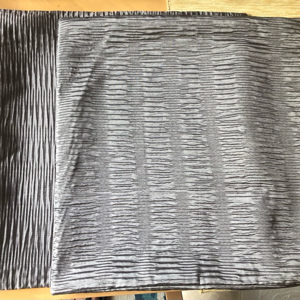 Grey/taupe 20”x20” zippered pillow shams Will sell both or separately. $15 each